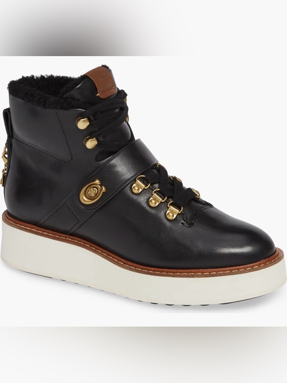 Coach Urban Hiker Genuine Shearling-Lined-Bootie